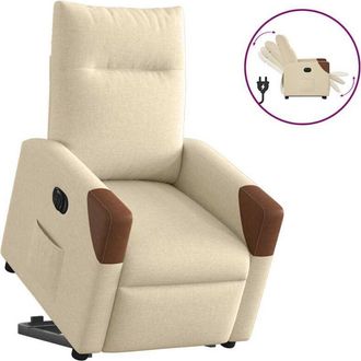 vidaXL Vidaxl - Sill&oacute;n El&eacute;ctrico Reclinable Elevable De Tela Color Crema
