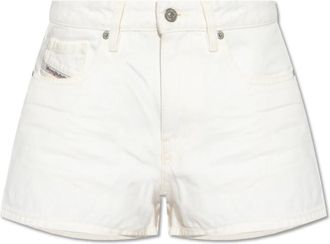 Diesel Denim Shorts - Dames - Bermuda - Wit - W27 - Denim - Korte Broeken