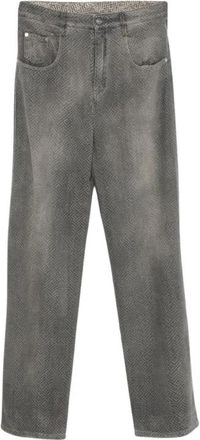 Ermanno Scervino Baggy Jeans - Dames - Loose Fit Jeans - Grijs - 2XS - Denim - Jeans