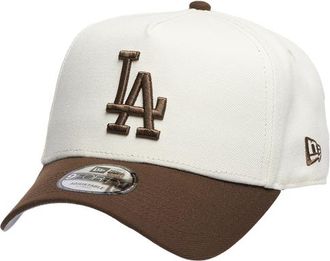 New Era Womens Los Angeles Dodgers Dodgers 9Forty A-Frame Cap - Adult White/Walnut