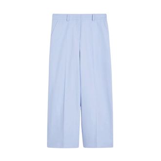 Max Mara Dames, Broeken, Blauw, Maat: 2XL