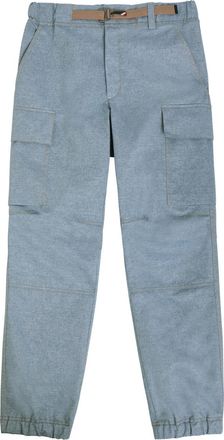 Moncler Belted Denim Cargo Trousers - Light Blue - M