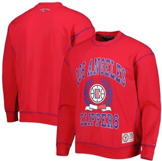 Tommy Jeans Mens Tommy Jeans Red LA Clippers Peter French Terry Pullover Crew Sweatshirt at Nordstrom, Size Medium