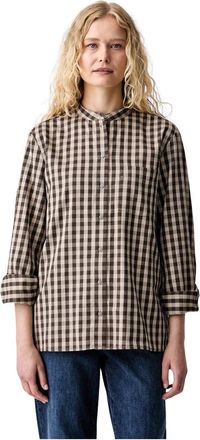 Marc O'Polo Shirts - Dames - Overhemden - Bruin - S - Overhemden