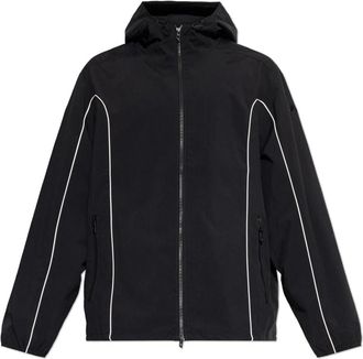 Diesel J-Hives-Wrd Jacket - Heren - Regenjassen - Zwart - L - Polyester - Jassen