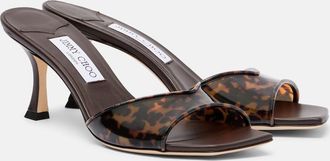 Jimmy Choo London Skye leopard-print TPU mules