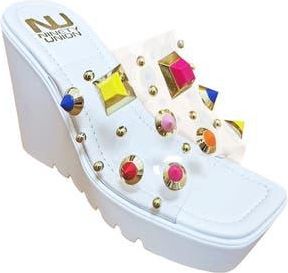 Ninety Union Palm Beach Wedge Sandal in White at Nordstrom Rack, Size 5