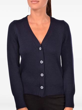 Gran Sasso Cardigan con scollo a V - Blu