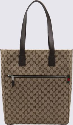 Gucci Beige Leather Totes