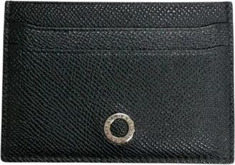 Bulgari Pre-owned Card case - Heren - Vintage Accessoires - Zwart - ONE Size - Leer - Vintage