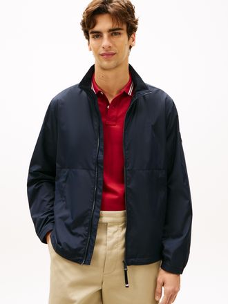 Tommy Hilfiger Blouson TOMMY HILFIGER BRANDED, Herren, Gr. L, desert sky, Web, Obermaterial: 100% Polyester, regular fit normal, elastischer Bund, Jacken Blouson