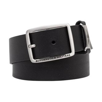 Aeronautica Riem - Heren - Riemen - Zwart - 100 CM - Leer - Accessoires