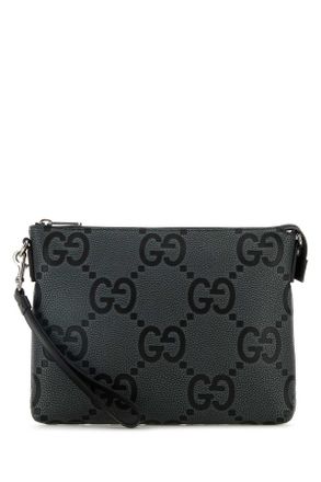 Gucci Jumbo Gg Leather Clutch