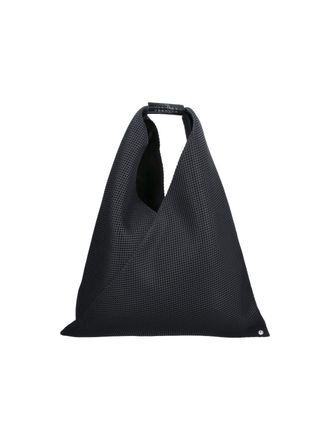 Maison Margiela Black Japanese Grid Pattern Shoulder Bag