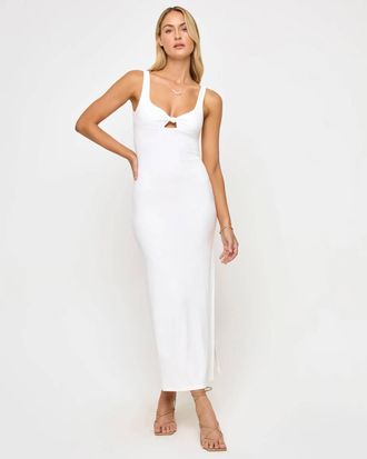 L*Space Alexis Midi Dress In White