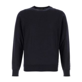Ermenegildo Zegna Cashmere Knitwear, male, Blue, Size: XL Cashseta Crew Neck