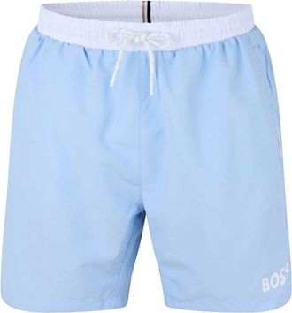 HUGO BOSS Heren Zwemshort Zeesterren (Lichtblauw)
