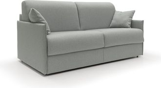 Divani.Store Evans Sof&aacute; Cama Convertible En Tela Impermeable 169 Cm (mat. 140x197) Gris
