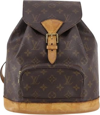 Louis Vuitton Pre-owned Backpacks, female, Brown, Size: ONE SIZE Pre-owned Vintage Monogram Canvas Backpack