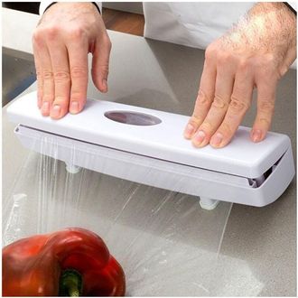 Trade Shop Trade Shop - Dispensador Autom&aacute;tico Portarrollos Con Corte Para Papel De Hornear De Aluminio