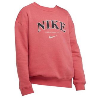Nike Jongens Swoosh Crew Neck Sweatshirt (Roze)