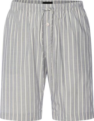 Hanro Night And Day Drawstring Cotton Shorts in Denim Stripe at Nordstrom, Size Xx-Large