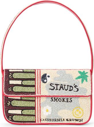 Staud Tommy Beaded Shoulder Bag in California Grown at Nordstrom