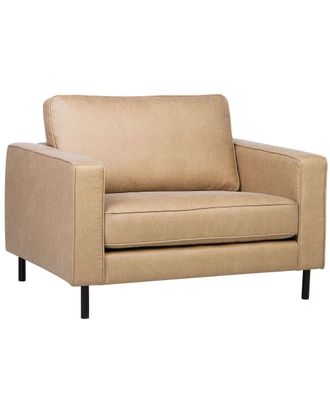 Beliani Sill&oacute;n piel sint&eacute;tica beige