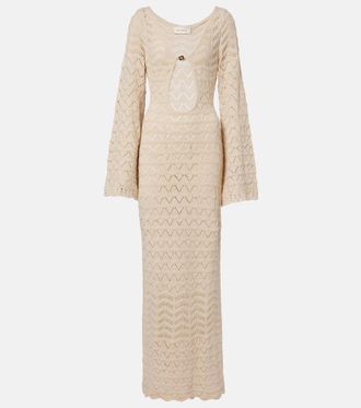 Bananhot Rey crochet cotton-blend maxi dress