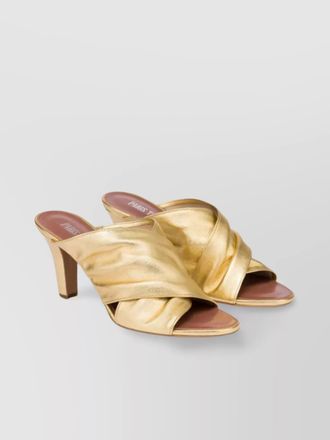 PARIS TEXAS leather mule sandals