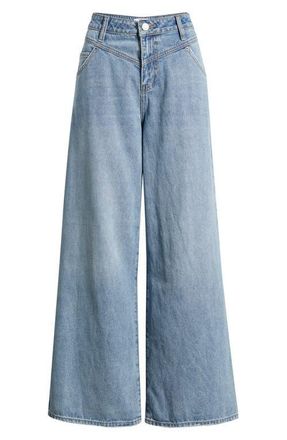 YMI Relaxed Extra Baggy Wide Leg Jeans in Light Blue at Nordstrom, Size 11
