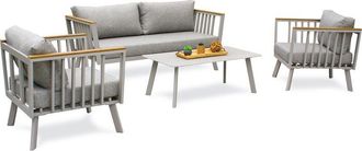 DCB Garden Napoli - Sal&oacute;n De Jard&iacute;n 5 Plazas De Aluminio Dcb Garden