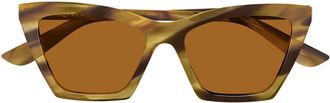 Alexander McQueen Alexander Mc Queen Sunglasses Am0536 S 006 Light Brown/Brown Woman
