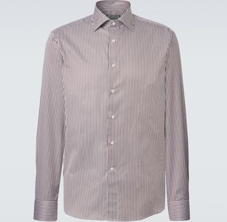 Canali Striped cotton shirt