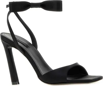 Givenchy Womens Naked Bow Sandals 95mm Black Sandali