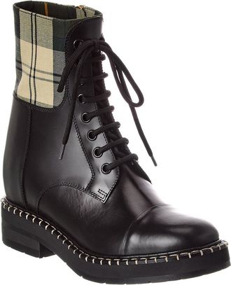 Chloé Canvas & Leather Bootie