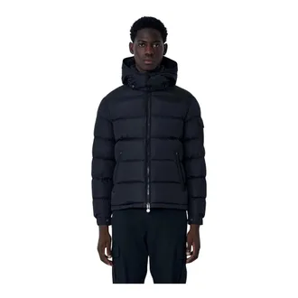 Moncler Short Down Jacket with Hood - male - Moncler - Winter Jackets - Black - S - Jackets