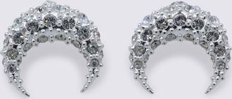 Marine Serre Silver Earrings