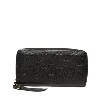 Louis Vuitton Pre-owned Clutches, female, Black, Size: ONE SIZE Pre-owned Long Wallet