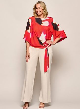 Mart Visser Miley Print Top Rood / Multi Maxi
