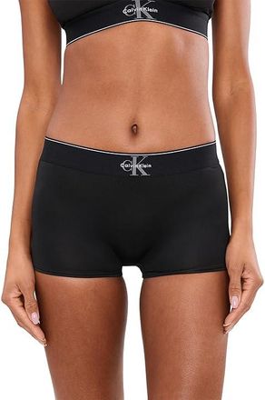 Calvin Klein Underwear Graphic Boyshorts Womens Underwear Black : MD (US 8-10), Elastane/Polyester