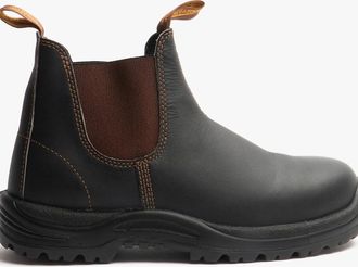 Blundstone 192 Unisex Safety Toe Dealer Boots Stout Brown - Size: 10.5/10.5