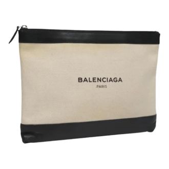 Balenciaga Pre-owned Tela clutches - - Pre-owned - Donna - Bianco - ONE SIZE