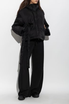 Yohji Yamamoto Down Hooded Jacket, Womens, Black