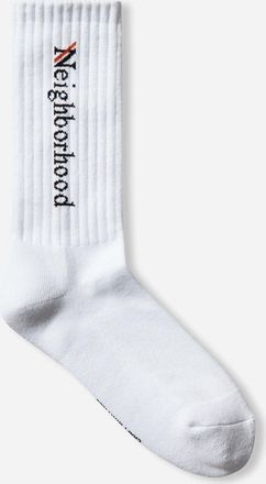 Neighborhood Logo Socks White