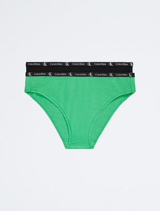 Calvin Klein Womens Calvin Klein 1996 2-Pack Cotton Stretch Modern Bikini - Multi - XS