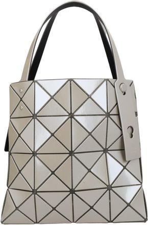 Bao Bao Issey Miyake Grey Geometric Glossy Handbag