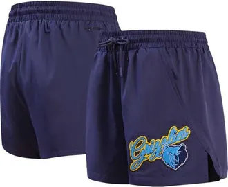 Pro Standard Womens Pro Standard Navy Memphis Grizzlies Script Woven Shorts at Nordstrom, Size Medium