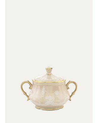 Ginori 1735 Meringa Printed Porcelain Sugar Bowl
