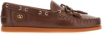 Valentino Garavani Stijlvolle Loafers voor Mannen - Heren - Bootschoenen - Bruin - 42 EU - Schoenen